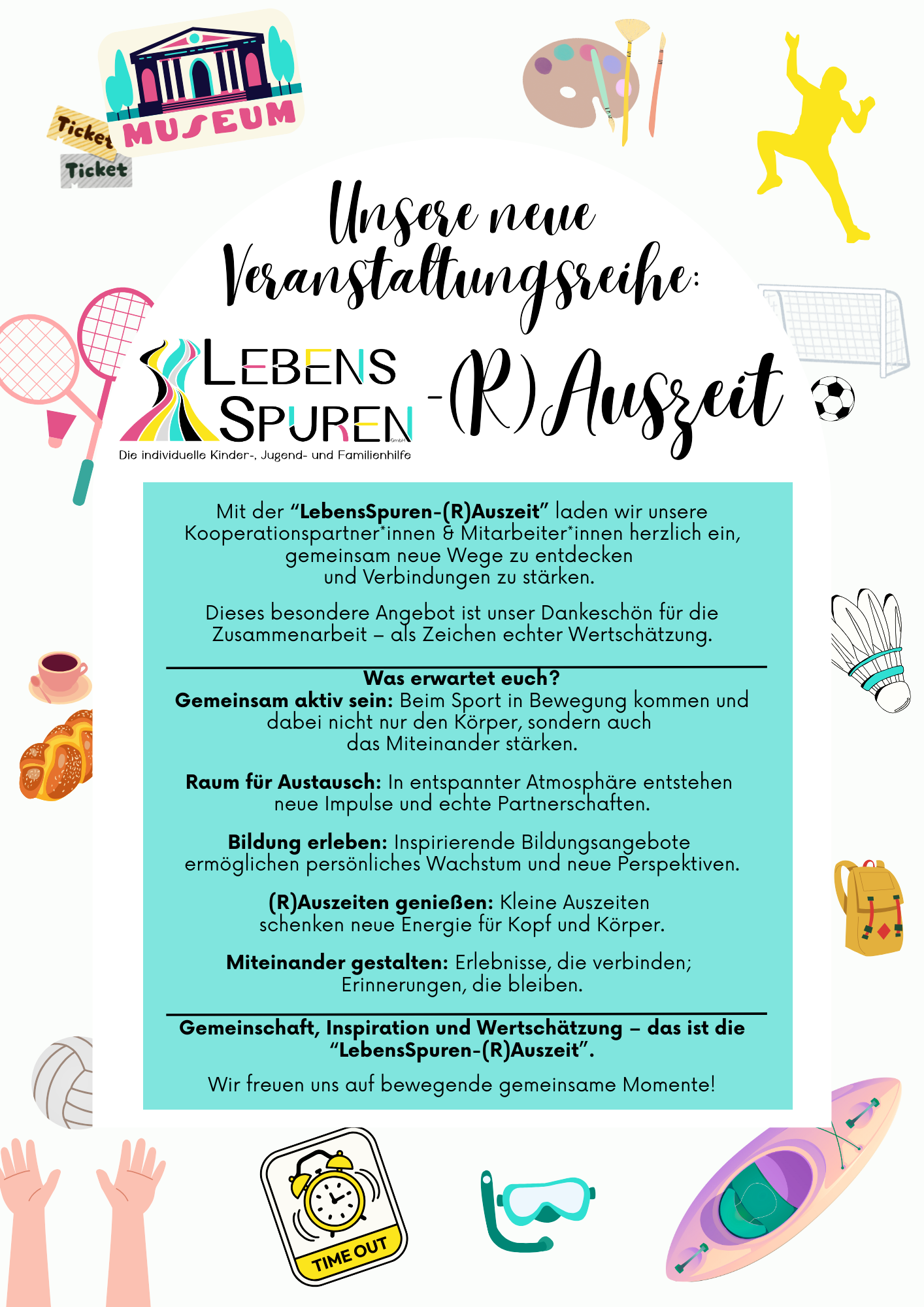 Rauszeit, neue Veranstaltungsreihe der LebensSpuren 2026